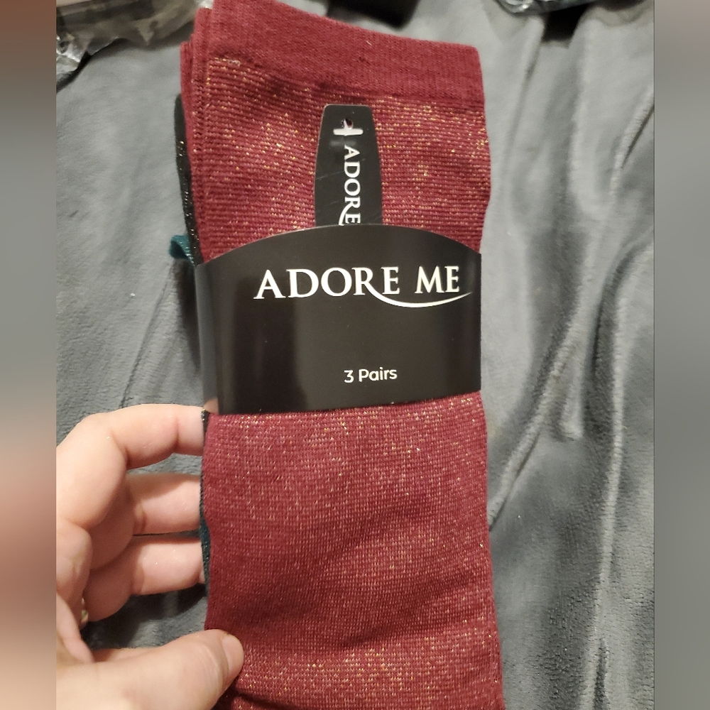 Adore Me Red Socks - 3 Pairs